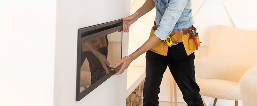 Metal Fireplace Installation in Palmetto Bay, Florida