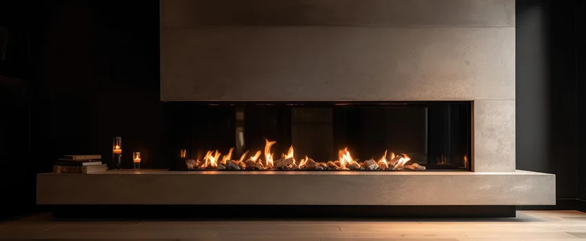 Gas Fireplace Ember Bed Design Services in Palmetto Bay, Florida